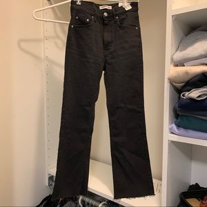New Pull & Bear Black Straight Leg Denim